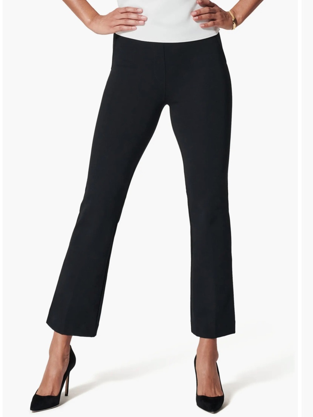 NWT Spanx Perfect Pant Kick Flare Black Size 1X Petite